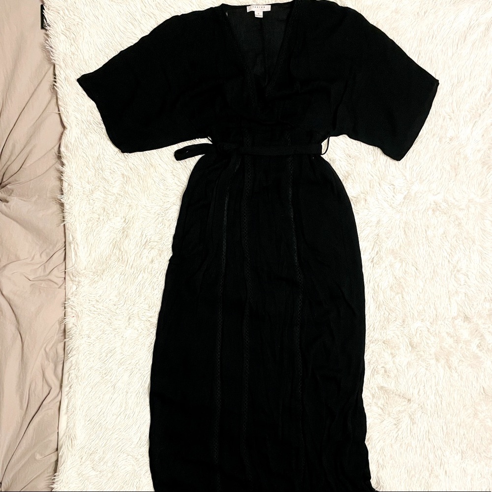 Favlux Semi Sheer Kimono Style Maxi Dress - Picture 3 of 4